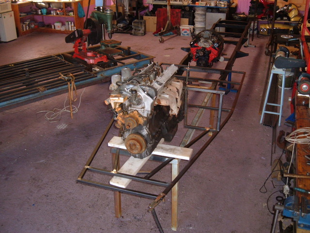 mock fit motor in frame bottom 